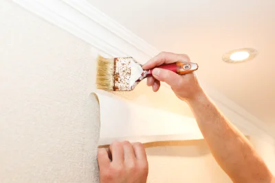 Pose de papier peint à Précey — revêtements muraux et toiles de verre
